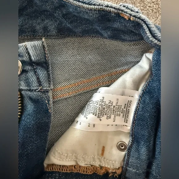 GENTLY WORN - Good American Good Curve Skinny Jeans Size 0/25 - Picture 6 of 7